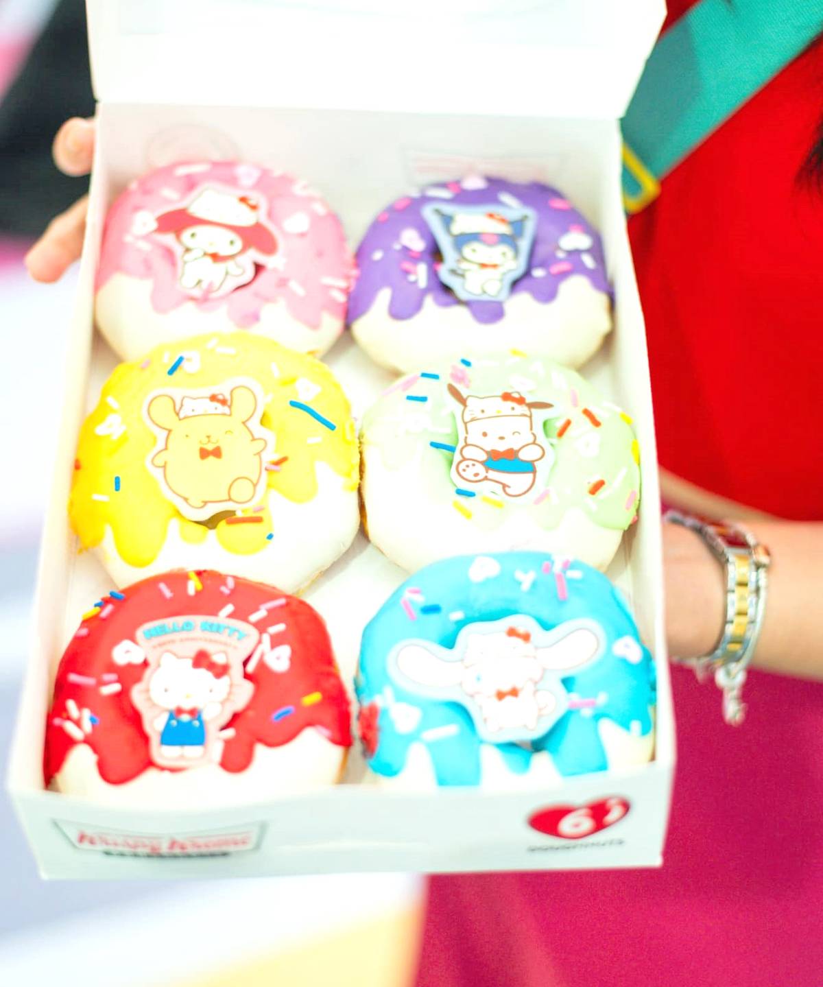 Limited-edition SANRIO-themed donuts from Krispy Kreme.